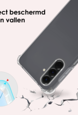 NoXx NoXx Samsung Galaxy A17 Hoesje Transparant Shockproof Met Zwart Koord