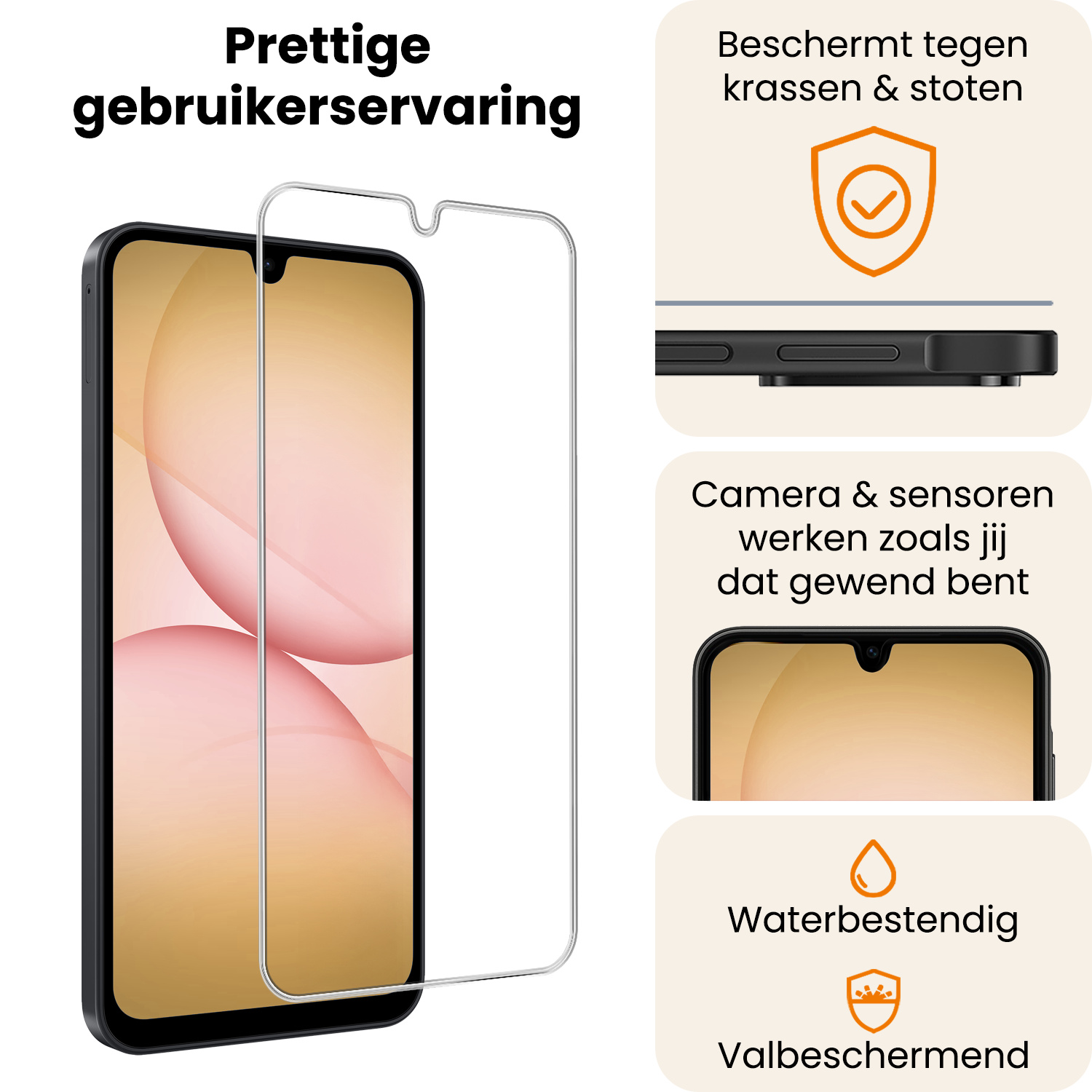 Nomfy Nomfy Samsung Galaxy A17 Screenprotector Glas