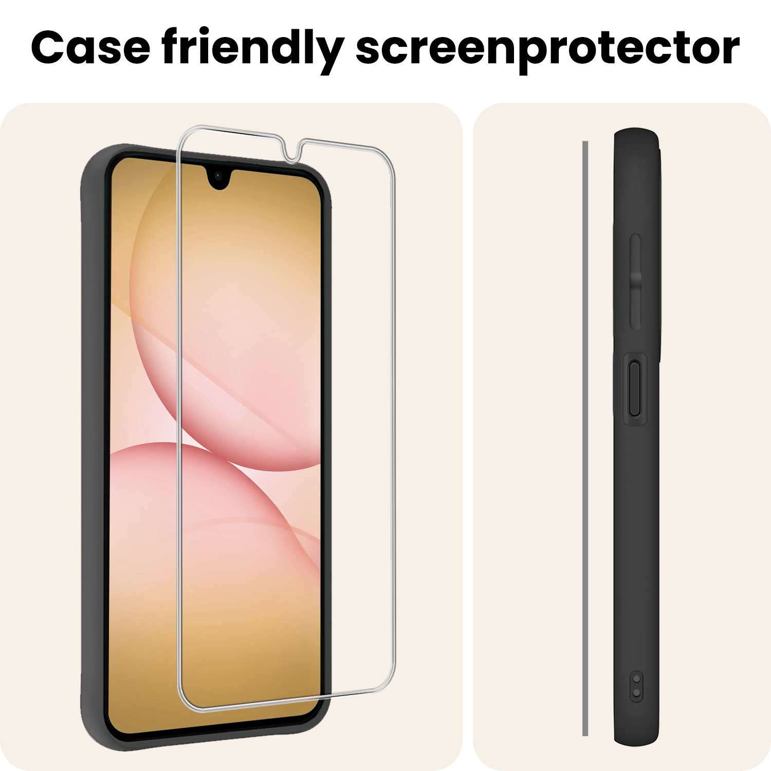 Nomfy Nomfy Samsung Galaxy A17 Screenprotector Glas - 3 PACK