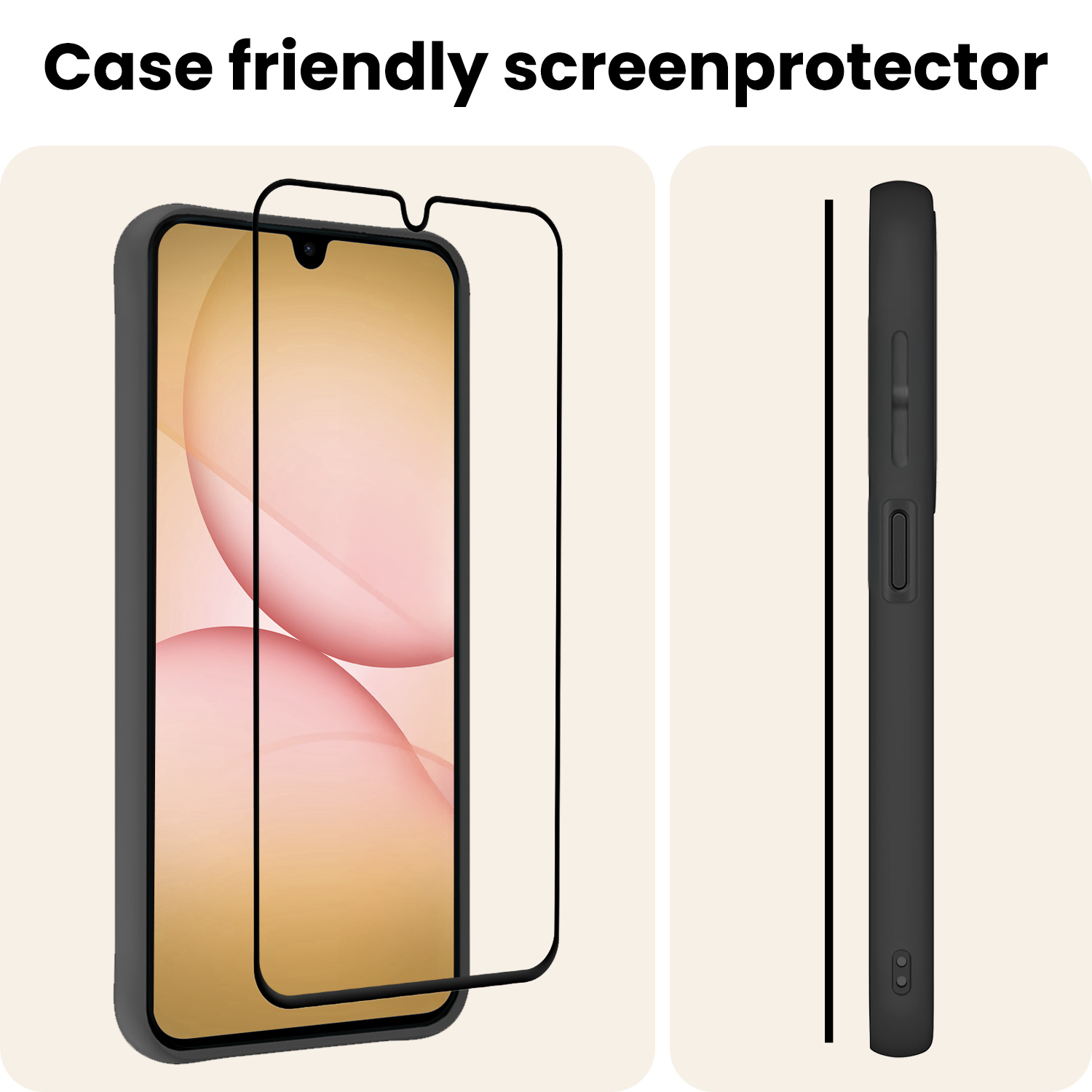 Nomfy Nomfy Samsung Galaxy A17 Screenprotector Glas Full Cover