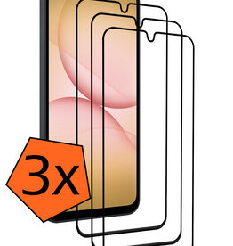 Nomfy Nomfy Samsung Galaxy A17 Screenprotector Glas Full Cover - 3 PACK