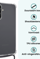Forterra Forterra Samsung Galaxy A17 Hoesje Transparant Shockproof Met Zwart Koord