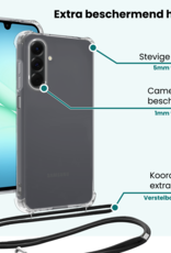 Forterra Forterra Samsung Galaxy A17 Hoesje Transparant Shockproof Met Zwart Koord