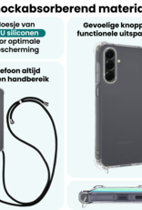 Forterra Forterra Samsung Galaxy A17 Hoesje Transparant Shockproof Met Zwart Koord