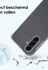 Forterra Forterra Samsung Galaxy A17 Hoesje Transparant Shockproof Met Zwart Koord