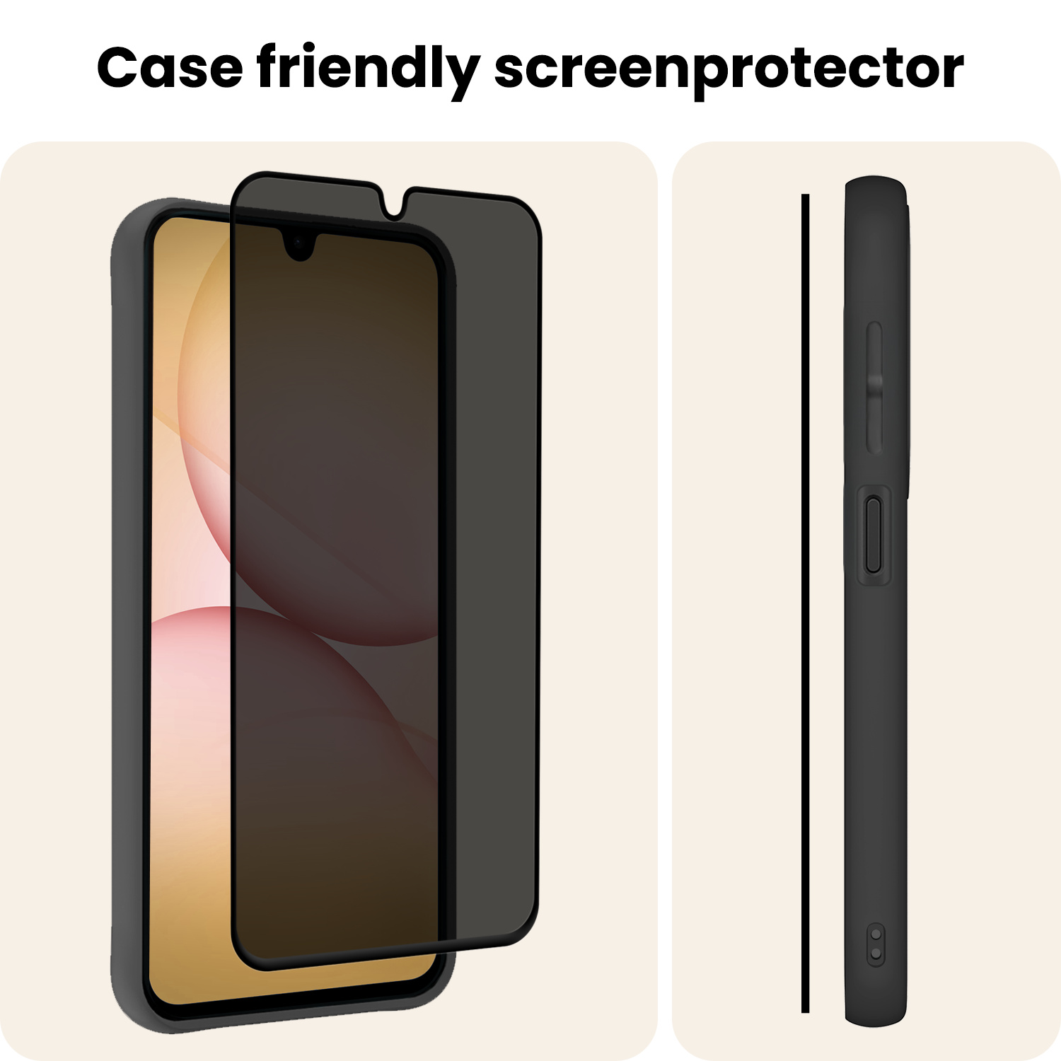 Nomfy Nomfy Samsung Galaxy A17 Screenprotector Glas Privacy - 2 PACK