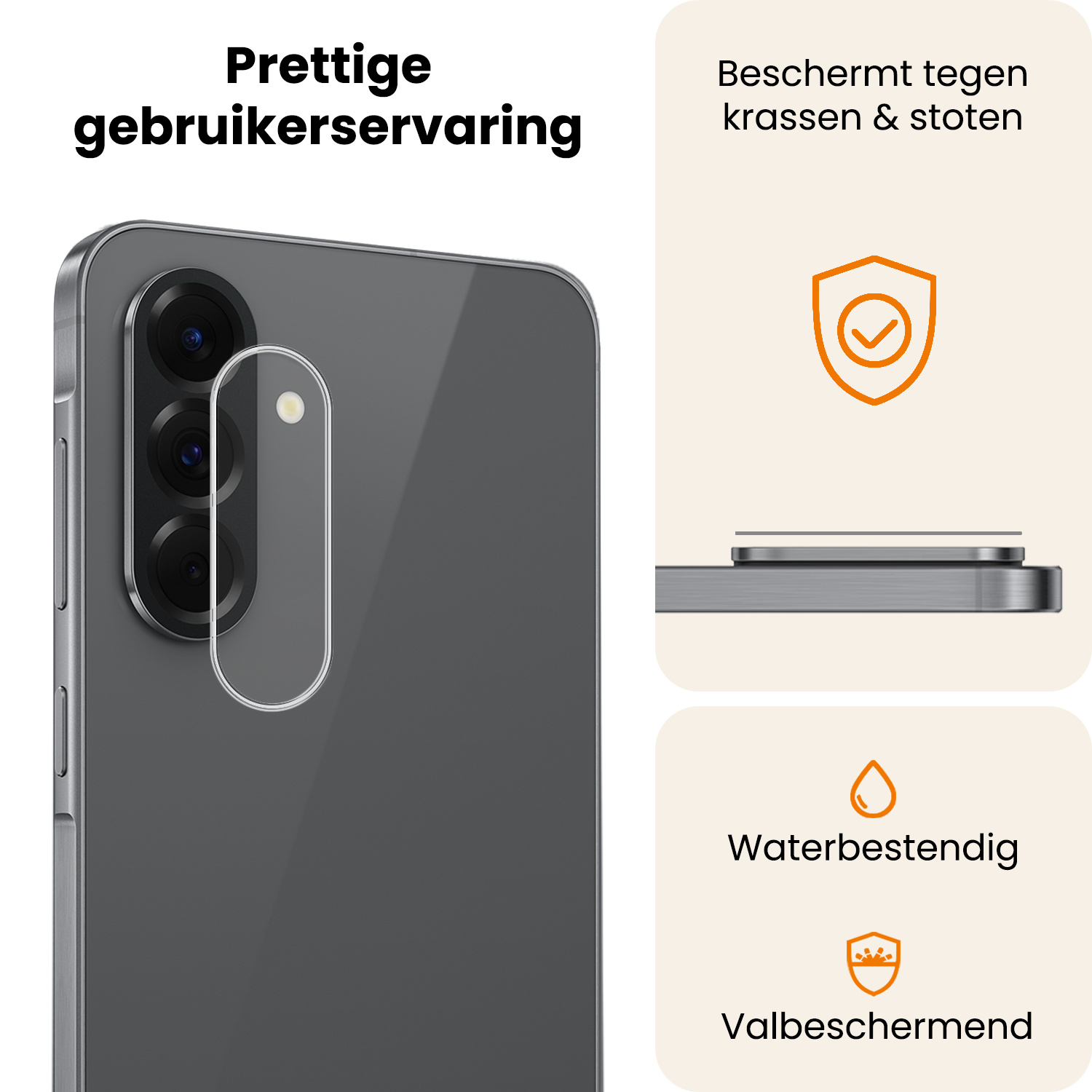 Nomfy Nomfy Samsung Galaxy A17 Camera Screenprotector - 2 PACK