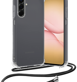 Nomfy Nomfy Samsung Galaxy A17 Hoesje Transparant Shockproof Met Zwart Koord