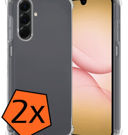 Nomfy Nomfy Samsung Galaxy A17 Hoesje Shockproof - Transparant - 2 PACK