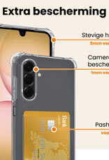 Nomfy Nomfy Samsung Galaxy A17 Hoesje Pashouder - 2 PACK