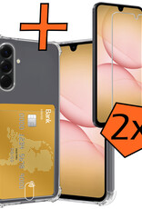 Nomfy Nomfy Samsung Galaxy A17 Hoesje Pashouder Met 2x Screenprotector