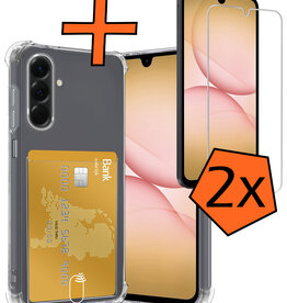 Nomfy Nomfy Samsung Galaxy A17 Hoesje Pashouder Met 2x Screenprotector