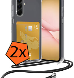 Nomfy Nomfy Samsung Galaxy A17 Hoesje Pashouder met Koord - 2 PACK