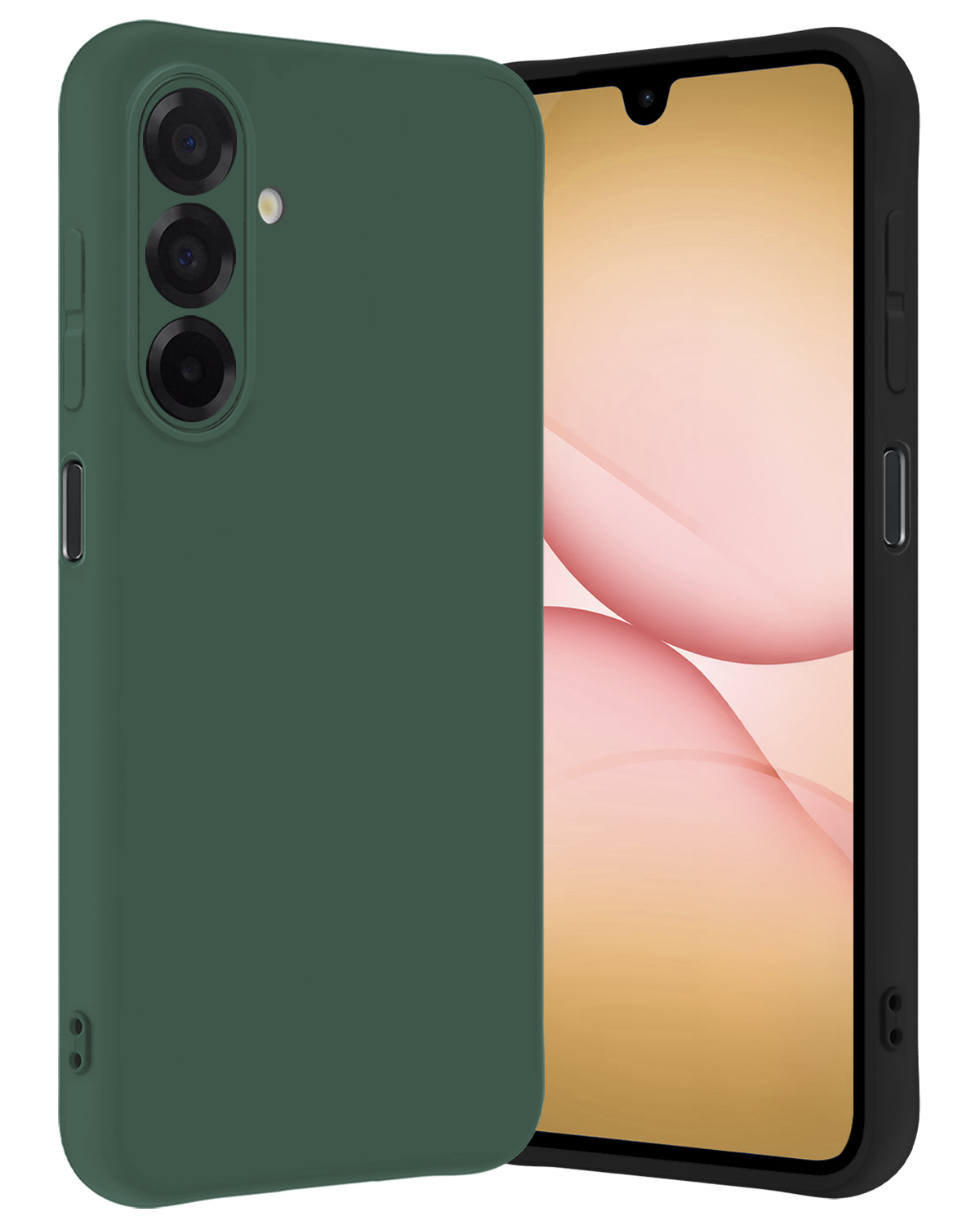 Nomfy Nomfy Samsung Galaxy A17 Hoesje Siliconen - Donkergroen