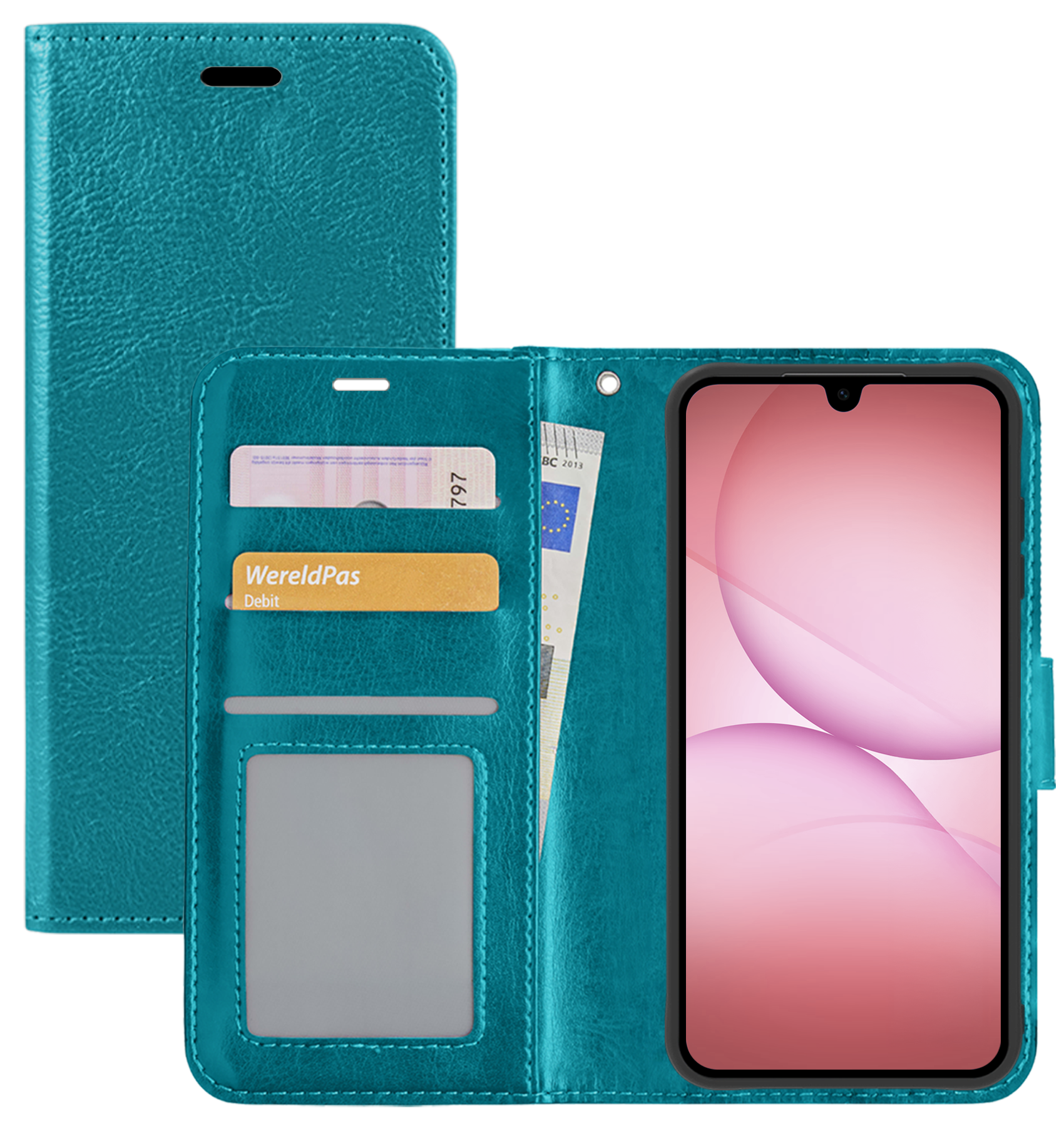NoXx NoXx Samsung Galaxy A17 Hoesje Bookcase - Turquoise