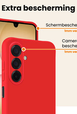 Nomfy Nomfy Samsung Galaxy A17 Hoesje Siliconen - Rood