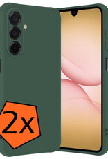 Nomfy Nomfy Samsung Galaxy A17 Hoesje Siliconen - Donkergroen - 2 PACK
