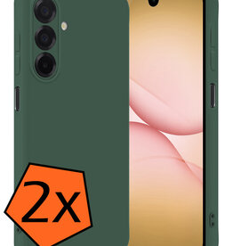 Nomfy Nomfy Samsung Galaxy A17 Hoesje Siliconen - Donkergroen - 2 PACK