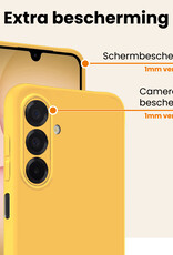 Nomfy Nomfy Samsung Galaxy A17 Hoesje Siliconen - Geel - 2 PACK