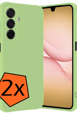 Nomfy Nomfy Samsung Galaxy A17 Hoesje Siliconen - Groen - 2 PACK