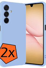 Nomfy Nomfy Samsung Galaxy A17 Hoesje Siliconen - Lichtblauw - 2 PACK