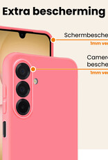 Nomfy Nomfy Samsung Galaxy A17 Hoesje Siliconen - Lichtroze - 2 PACK