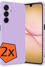 Nomfy Nomfy Samsung Galaxy A17 Hoesje Siliconen - Lila - 2 PACK