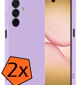 Nomfy Nomfy Samsung Galaxy A17 Hoesje Siliconen - Lila - 2 PACK