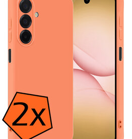 Nomfy Nomfy Samsung Galaxy A17 Hoesje Siliconen - Perzik - 2 PACK