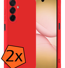 Nomfy Nomfy Samsung Galaxy A17 Hoesje Siliconen - Rood - 2 PACK