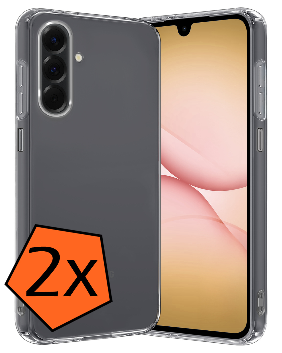 Nomfy Nomfy Samsung Galaxy A17 Hoesje Siliconen - Transparant - 2 PACK