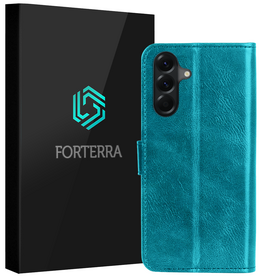 Forterra Forterra Samsung Galaxy A17 Hoesje Bookcase - Turquoise