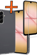 Nomfy Nomfy Samsung Galaxy A17 Hoesje Siliconen Met Screenprotector - Transparant