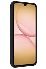 Nomfy Nomfy Samsung Galaxy A17 Hoesje Siliconen Met Screenprotector - Zwart