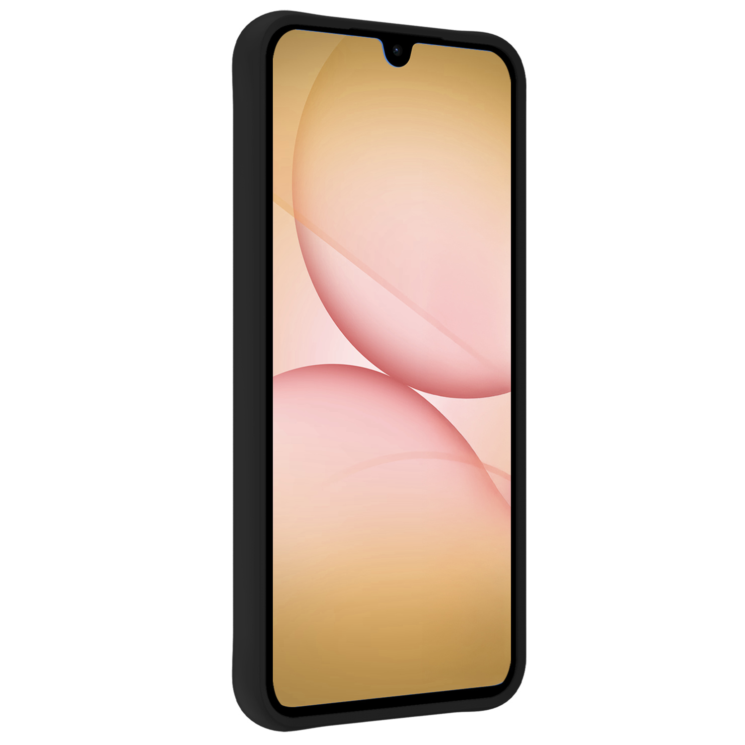 Nomfy Nomfy Samsung Galaxy A17 Hoesje Siliconen Met Screenprotector - Zwart