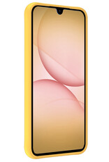 Nomfy Nomfy Samsung Galaxy A17 Hoesje Siliconen Met 2x Screenprotector - Geel