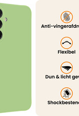 Nomfy Nomfy Samsung Galaxy A17 Hoesje Siliconen Met 2x Screenprotector - Groen