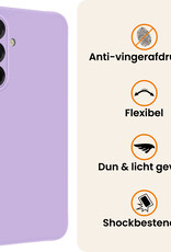 Nomfy Nomfy Samsung Galaxy A17 Hoesje Siliconen Met 2x Screenprotector - Lila