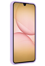 Nomfy Nomfy Samsung Galaxy A17 Hoesje Siliconen Met 2x Screenprotector - Lila