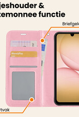 Nomfy Nomfy Samsung Galaxy A17 Hoesje Bookcase - Lichtroze