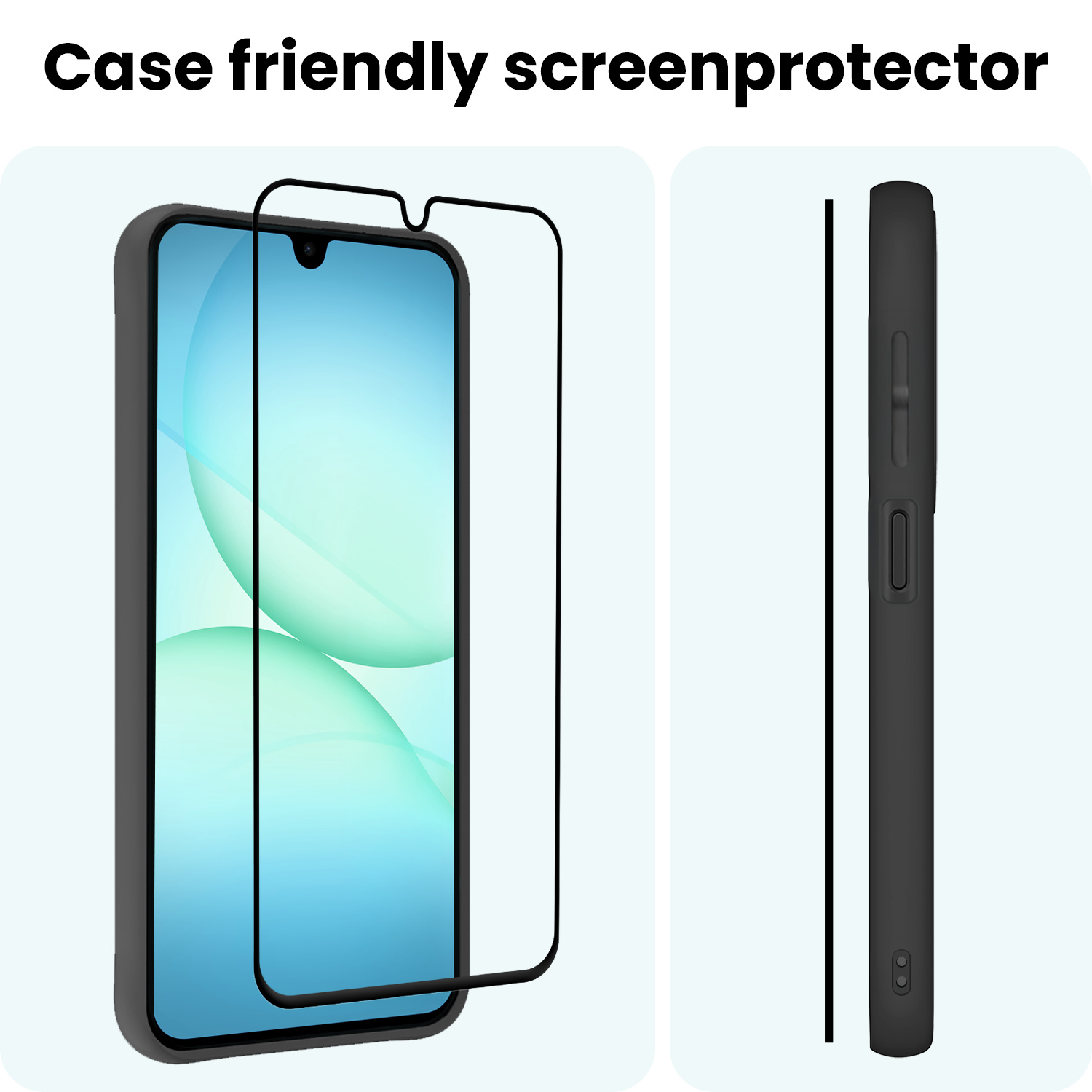 Forterra Forterra Samsung Galaxy A17 Screenprotector Glas Full Cover - 2 PACK