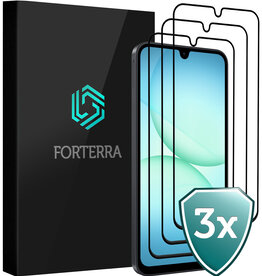 Forterra Forterra Samsung Galaxy A17 Screenprotector Glas Full Cover - 3 PACK