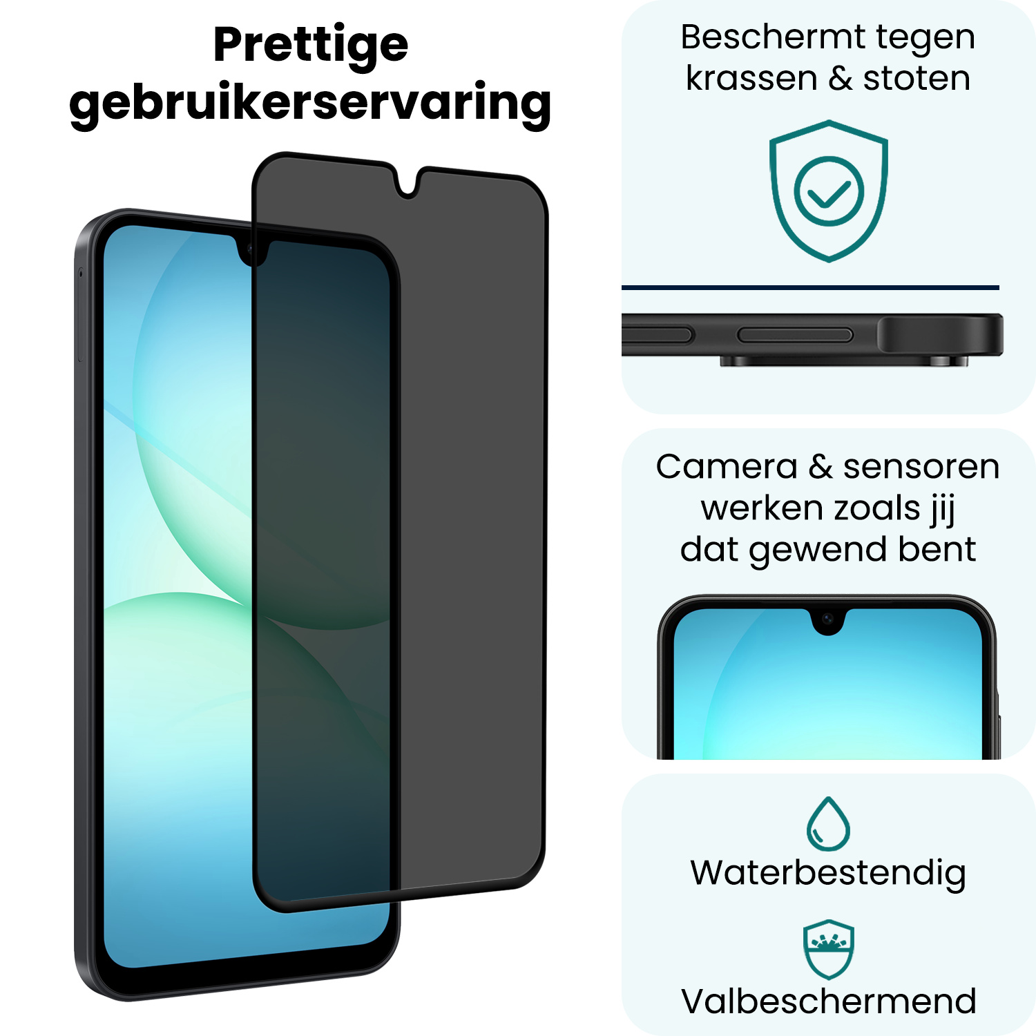 Forterra Forterra Samsung Galaxy A17 Screenprotector Glas Privacy