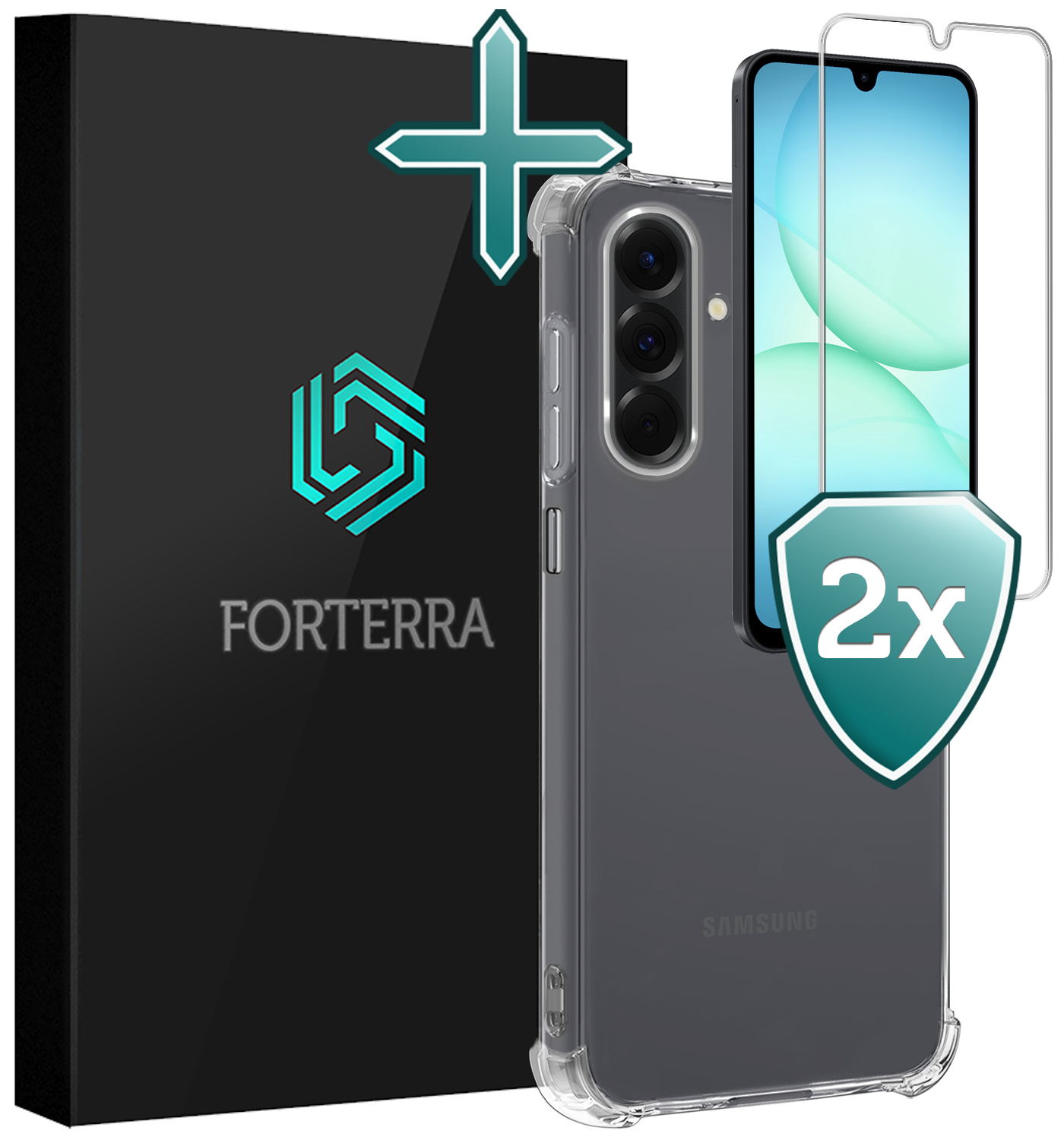 Forterra Forterra Samsung Galaxy A17 Hoesje Shockproof Met Screenprotector