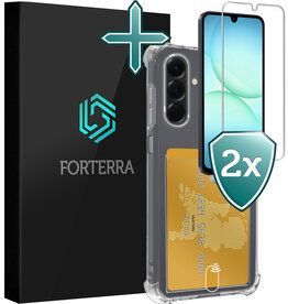 Forterra Forterra Samsung Galaxy A17 Hoesje Pashouder Met 2x Screenprotector