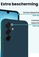 Forterra Forterra Samsung Galaxy A17 Hoesje Siliconen - Donkerblauw