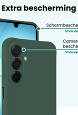 Forterra Forterra Samsung Galaxy A17 Hoesje Siliconen - Donkergroen