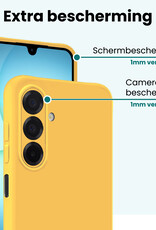 Forterra Forterra Samsung Galaxy A17 Hoesje Siliconen - Geel