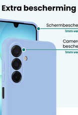 Forterra Forterra Samsung Galaxy A17 Hoesje Siliconen - Lichtblauw