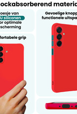 Forterra Forterra Samsung Galaxy A17 Hoesje Siliconen - Rood
